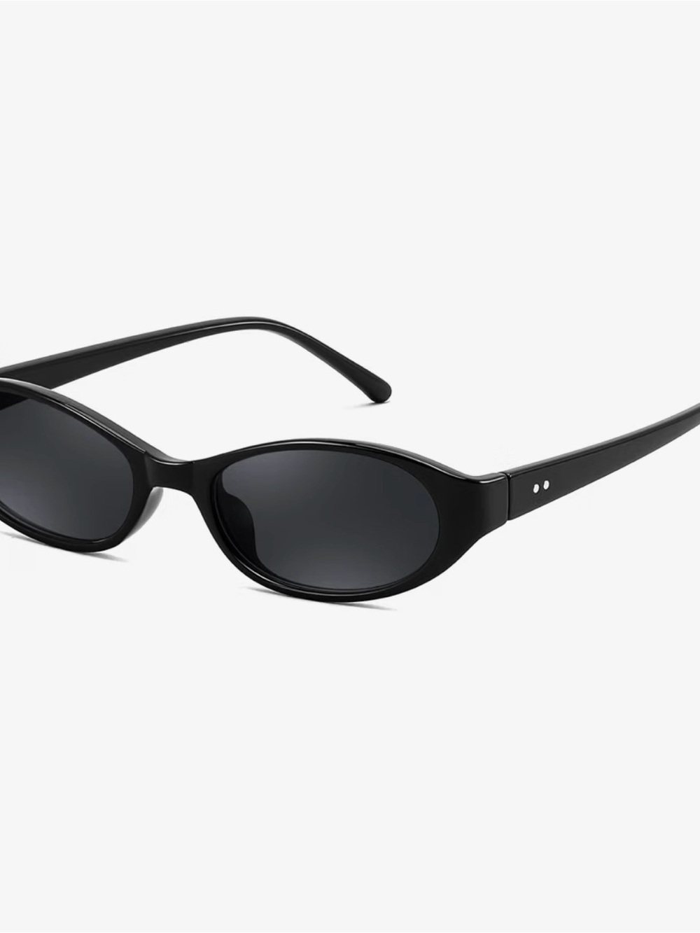 FEISEDY Retro Oval Womens Sunglasses, Trendy Skinny Y2K 90s Small Sunnies